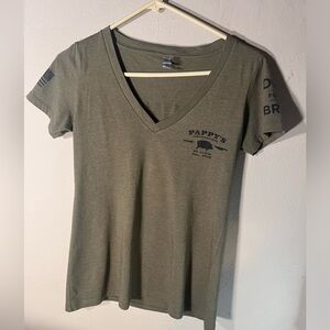 Pappys Smokehouse V Neck T shirt SZ L From St Louis